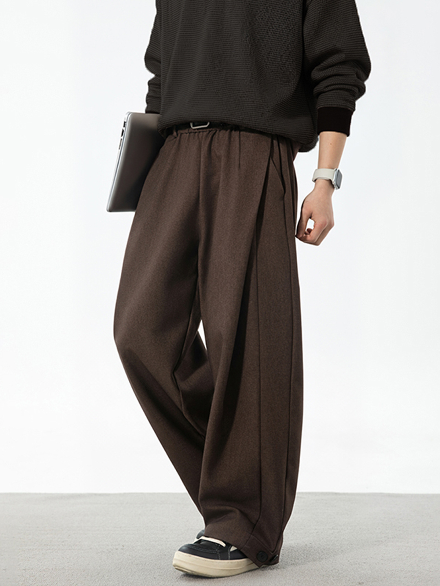 Three dimensional design summer retro trousers