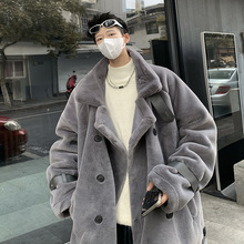羊羔绒棉服冬装新款保暖高级感毛茸茸棉衣水貂绒韩版加厚外套新款