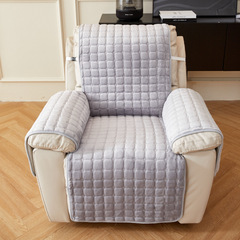 亞馬遜冬季毛絨純色方塊寵物沙發罩外貿一體沙發坐墊套廠家批發