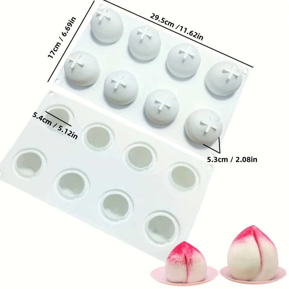 Silicone mousse mold Italy, white 21×21×4 cm, food-grade flexible baking tray