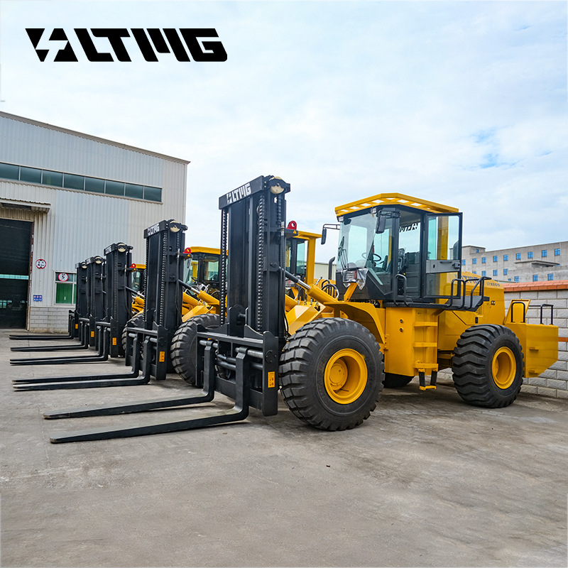 20吨越野叉车 全地形重型特大型内燃式柴油叉车15吨外贸出口