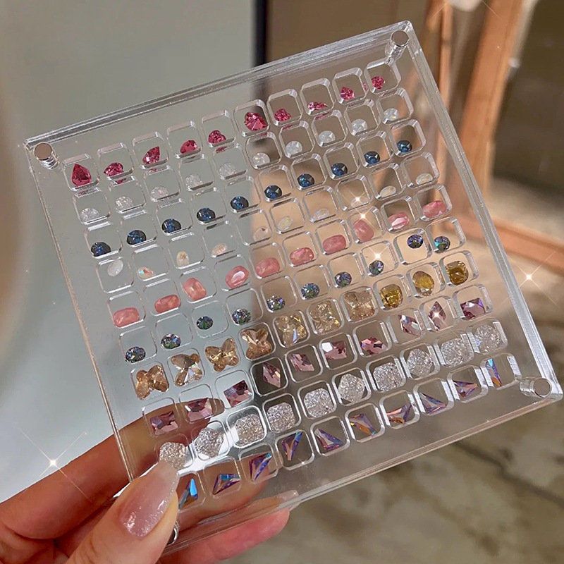 Nail Art Shell Jewelry Magnetic Absorption Box High Transparent Acrylic Loose Diamond Box Nail Jewelry Box Dot Diamond Display Box Nail Art Shell Jewelry Magnetic Absorption Box High Transparent Acrylic Loose Diamond Box Nail Jewelry Box Dot Diamond Display Box
