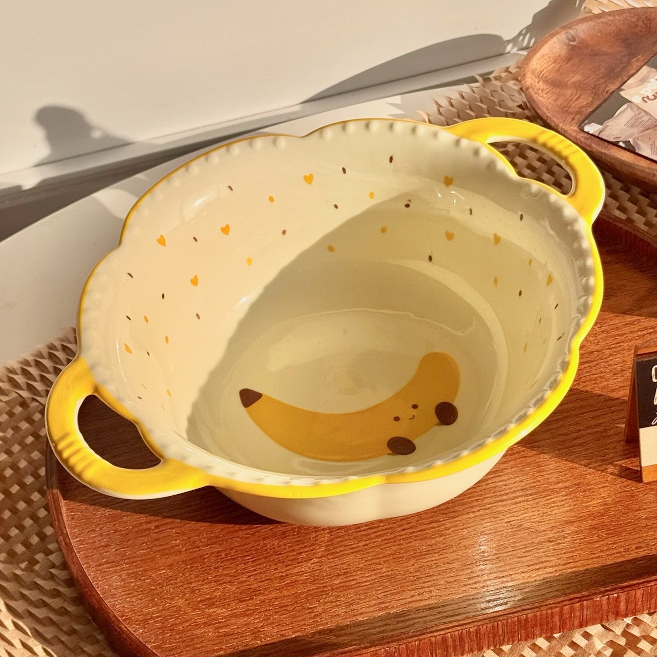 【Banana】8.5-inch double-eared soup bowl