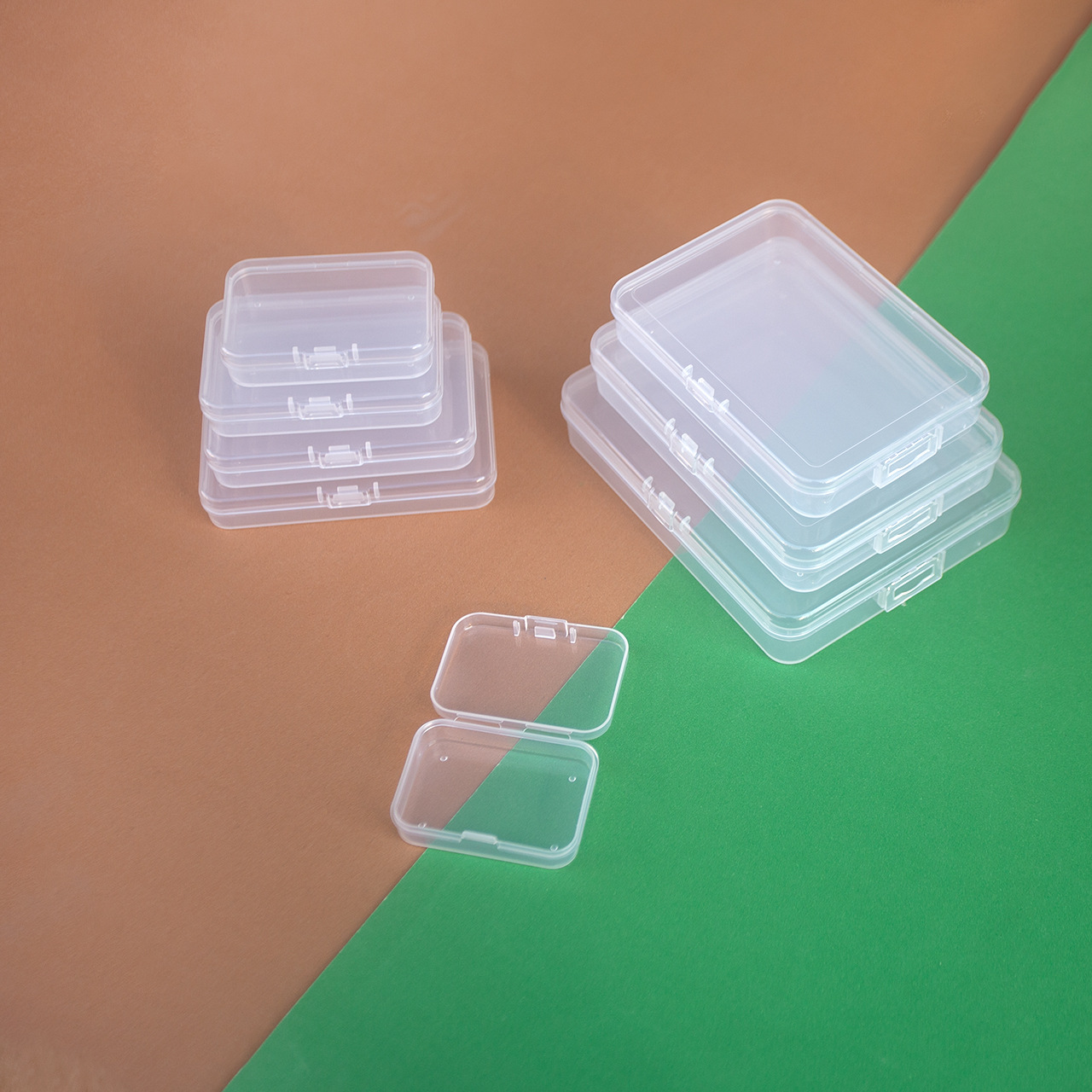 Rectangular Stationery Plastic Box Transparent Soap Flap Zero Luya Soft Bait Box Jewelry Storage Soap Flower Packaging Box