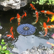 亚马逊热销太阳能漂浮增氧泵户外增氧机庭院鱼缸水族用无电池便携