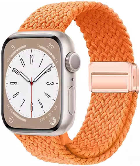 Apple iwatchS9876 時計ストラップ織り磁気バックル時計ストラップ ApplewatchS10 男性と女性の通気性に適しています。|undefined