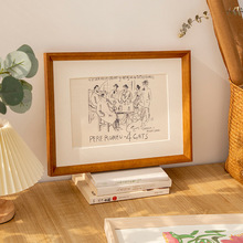 毕加索欧式复古装饰画芯小众床头美式轻奢艺术客厅餐厅卧室挂画心