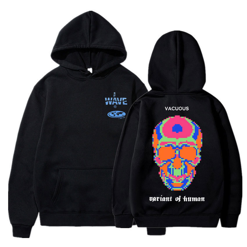 Skeleton Thermal Imaging Graphic Print Hoodie Men's Hip Hop