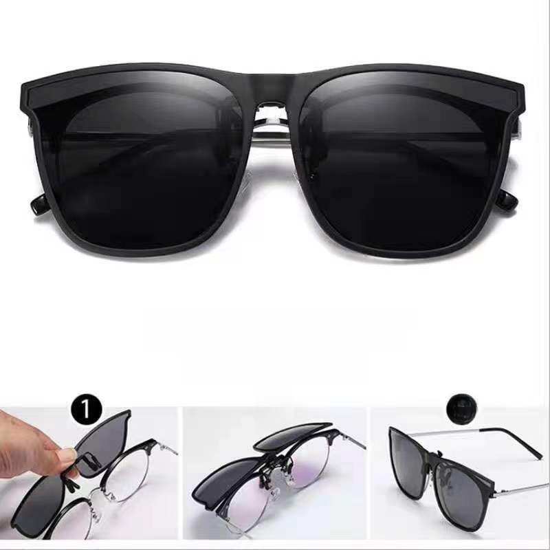 gM päikeseprillid meestele ja naistele, moodsad polariseeritud päikeseprillid, lühinägelikkusega klambriga suur raam, spetsiaalne päikeseprillide klamber autojuhtimiseks ja kalapüügiks_voghion.com