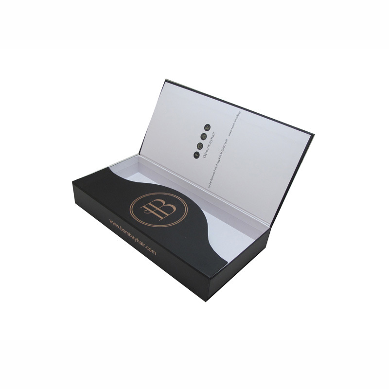 厂家印刷高档假发盒 包装假发纸盒  假头发包装硬盒