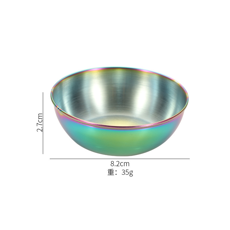 元のメーカーのステンレスのおかずの皿の調味料の皿の現物の家庭用の骨の皿の調味料の小皿の鍋の調味料の皿|undefined