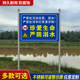 Customized Outdoor Stainless Steel Billboard Corporate Bulletin Board River Bulletin Board Publicity Board Display Warning Sign