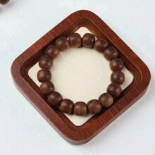 老山檀香虎皮纹老型108颗佛珠手串老料浮水沉水代发沉水料