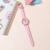 Cute fashionable quartz belt, small fuchsia watch