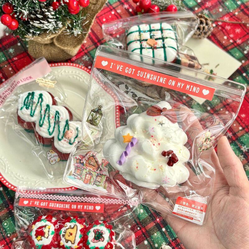 Xiaohongshu クリーム クリーム クリスマス 食品グレードのシリコーン ピンチ減圧おもちゃ ピンチ減圧おもちゃ ピンチ減圧おもちゃ|undefined