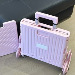 食料品を買いに、速達を取るために、階段を登るための手押しカート、Mingyu 軽量折りたたみスーパーマーケット ショッピング カート (蓋付き)