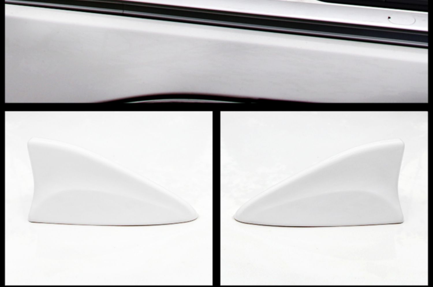 Suitable for Nissan X-Trail Modified Shark Fin Signal Antenna, X-Trail Glory Modified Car Radio Antenna, Pearl White