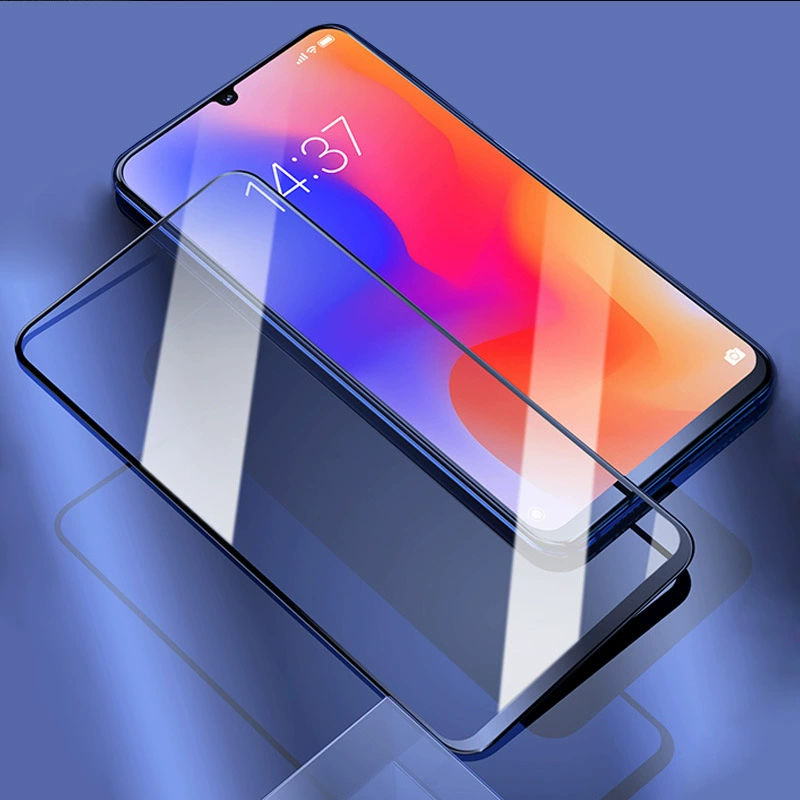 Защитное стекло (закалённая пленка) для VIVO V25, V25 Pro, V23, V21, V20 Pro, высокочёткое с закруглёнными краями