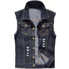 O 51803 Sleeves Denim Vest Men ����ţ������ ŷ���羳