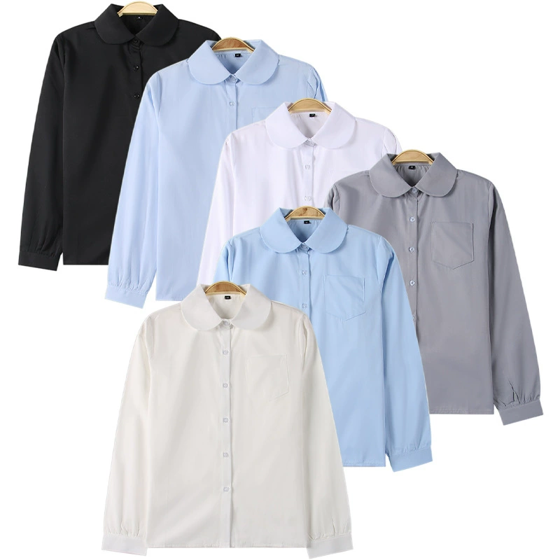 Производители в наличии Оптовые японские православные студенты Мару круглый вырез детский сад JK рубашка с длинными рукавами непроницаемая