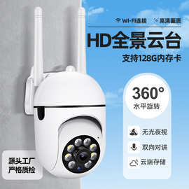 跨境1080P家用远程手机监控器室内夜视高清监控无线wifi 监控摄像