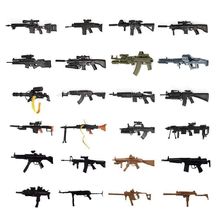 4D拼装 6兵人枪模型6款98K步枪38、M200狙击枪RPG玩具摆件典藏版