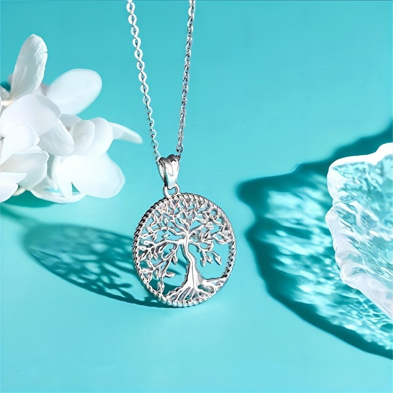 Collier pendentif arbre de vie design simple et épuré_voghion.com
