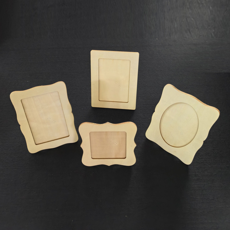 Wooden DIY Photo Frame Protective Film Mother's Day Painting Graffiti Wavy Round Photo Frame DIY Wooden Crafts Wooden DIY Photo Frame Protective Film Mother's Day Painting Graffiti Wavy Round Photo Frame DIY Wooden Crafts