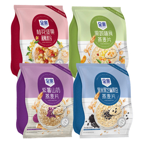 FamilyMart oatmeal 838g whole grains, whole grains, lotus seed soup, lotus root powder, sesame paste, breakfast substitute for family