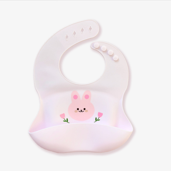 토끼 꽃 턱받이