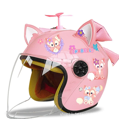 Motosiklet kaskı (dəbilqə) — Helmet Warm Cute Half Helmet