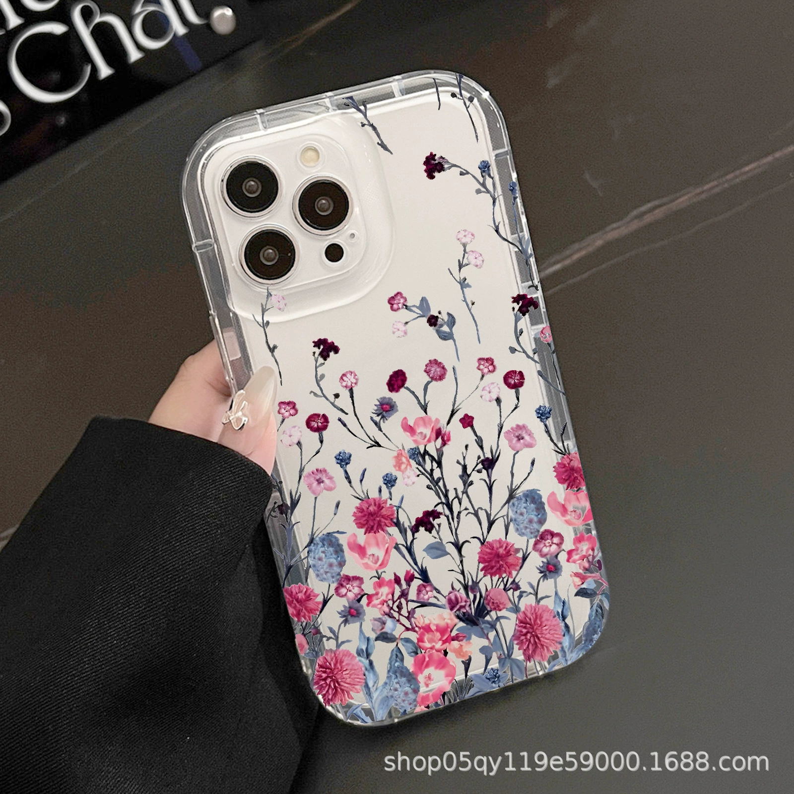Яблоко, воздушный пакет, чехол для телефона, iPhone16 Pro, iPhone 12, с цветами, iphone