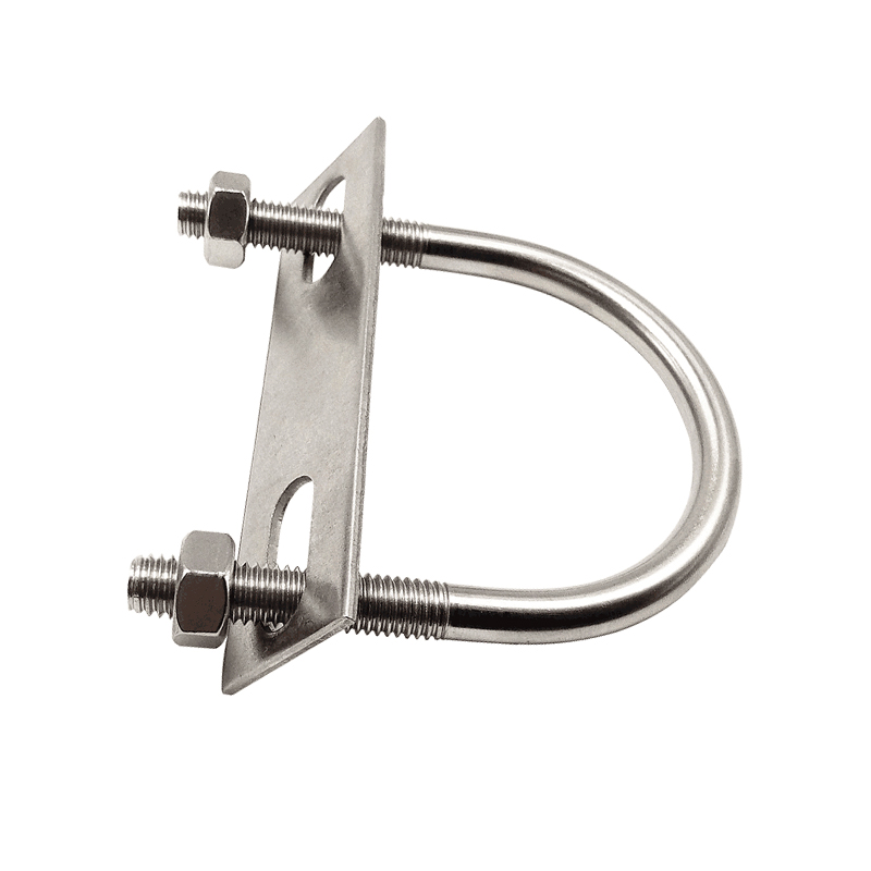 304不锈钢U型卡螺丝箍U形螺栓栓码管76固定48扣57夹M6M8M10M12*63