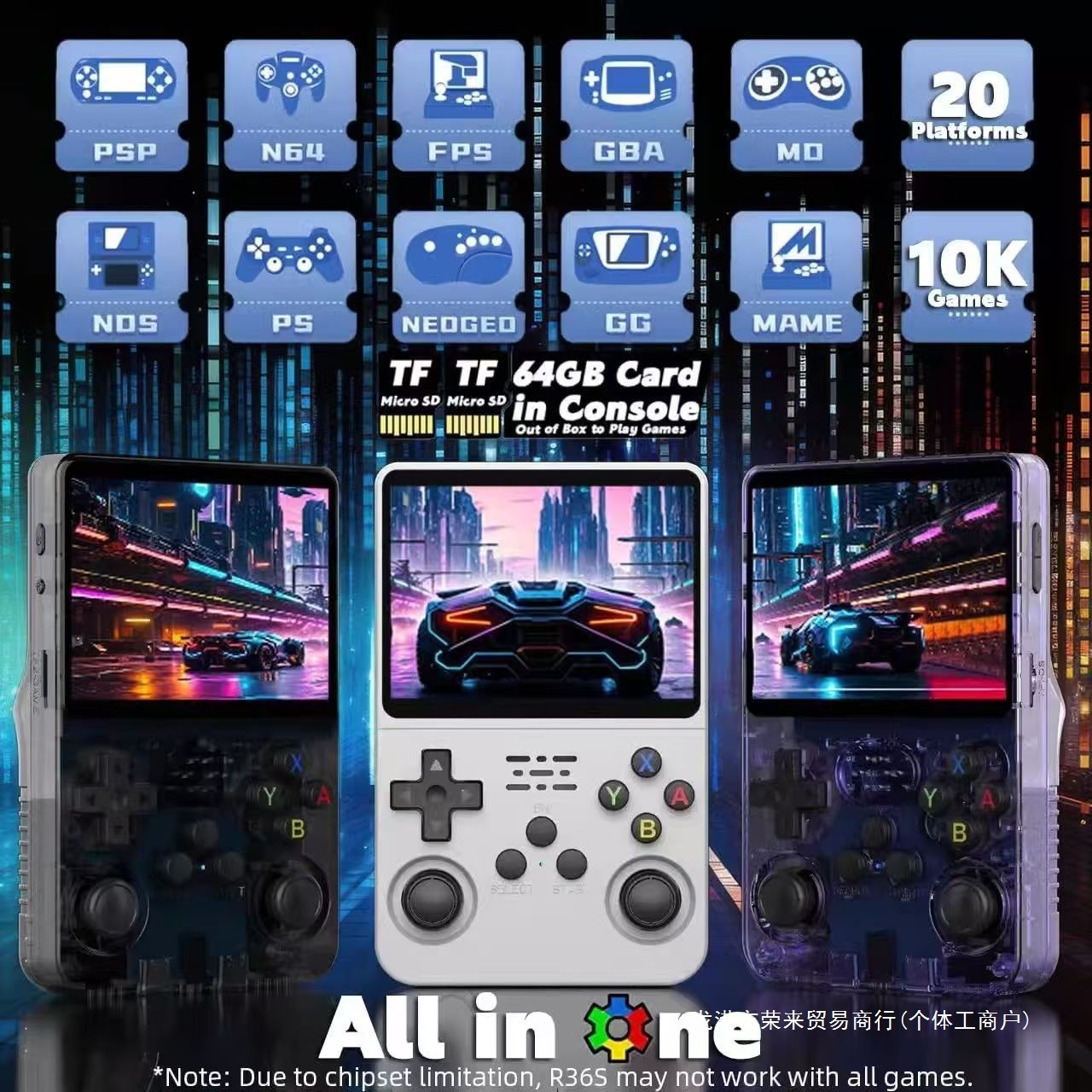 2025 Retro Handheld R36S Color Screen Psp Mini Gb Playable Classic Nostalgic Arcade Handheld 1g Running Memory