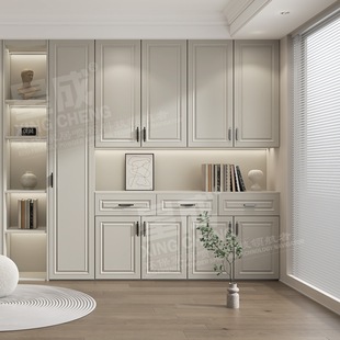 French Electrostatic Powder-Coated Cabinet Door, Formaldehyde-Free, Environmentally Friendly Household One-Door-To-Top Wardrobe Door, Storage Cabinet Door