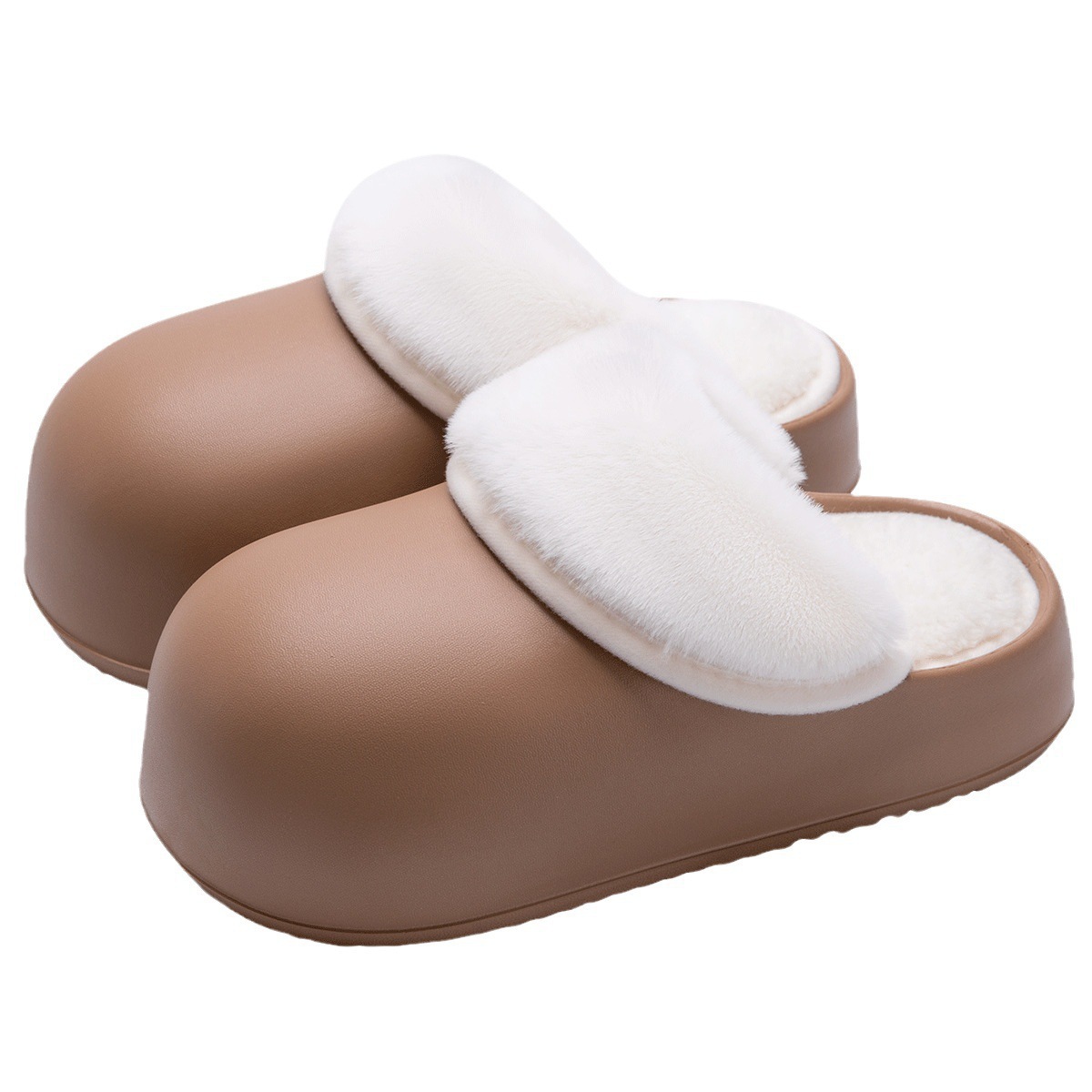 Nuevas zapatillas de fondo grueso de algodón de invierno, la Sra. INS lleva zapatillas de algodón impermeables desmontables y lavables fuera, PISA zapatillas de algodón con sensación de mierda.