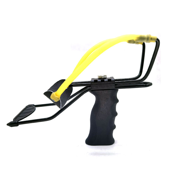 批發大黑把彈弓ABS塑料圓皮筋單工地攤多元貨源外貿鐵彈弓叉子