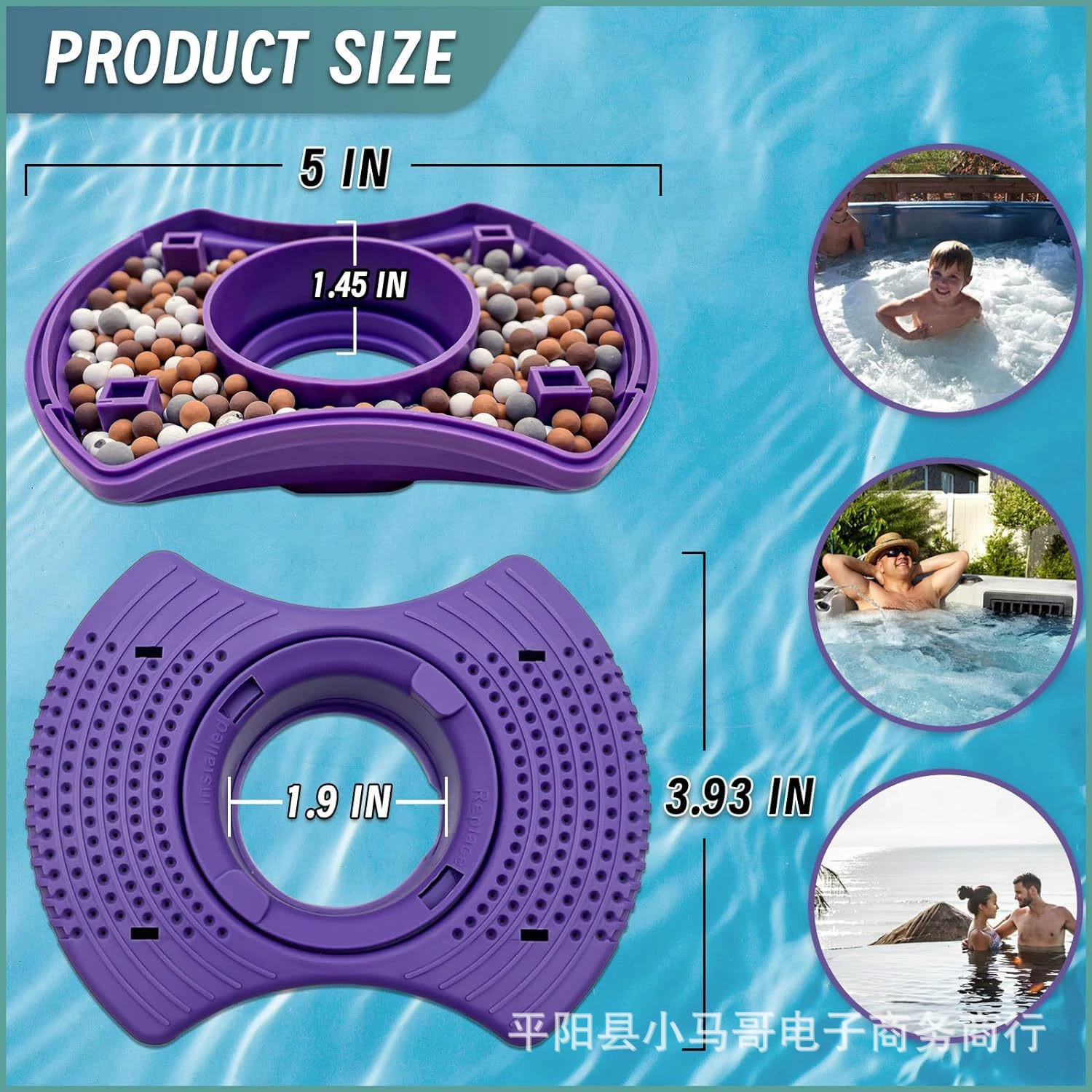 Новый стиль ванны плавательный бассейн фильтр сердечник фильтр для очистки воды бассейн физический минеральный фильтр spa