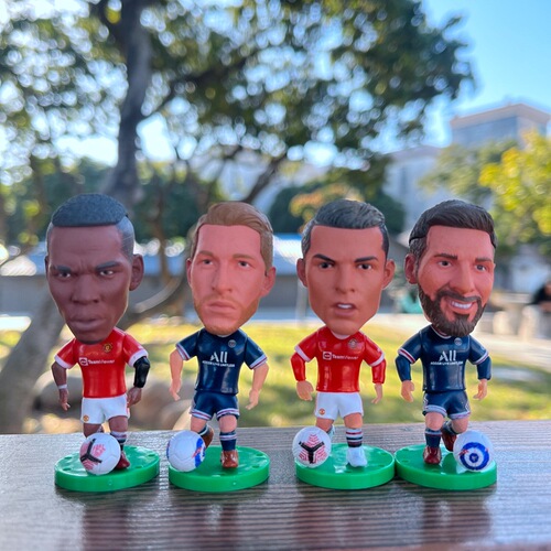 Football model Messi Neymar Mbappe doll model Paris Di Maria Navas star ornaments