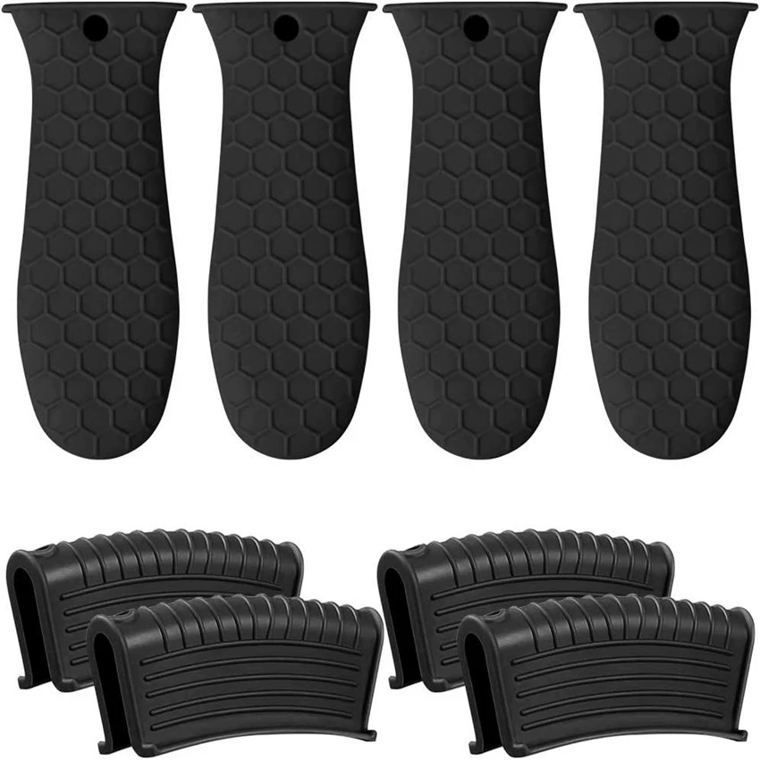 Silicone non-slip handle, removable set, anti-scald