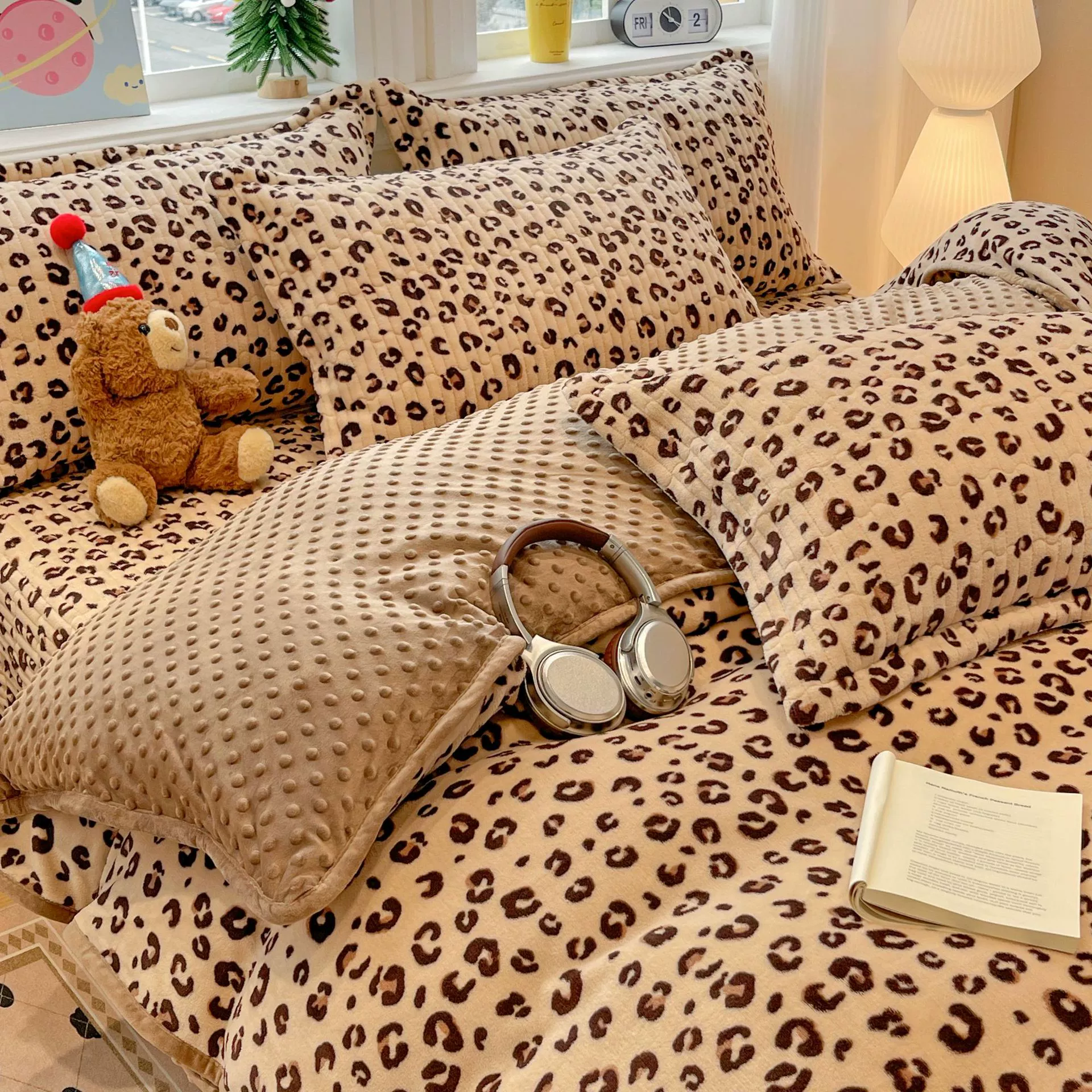 Warm set, sheet, duvet cover, bedspread, 4 piece set
