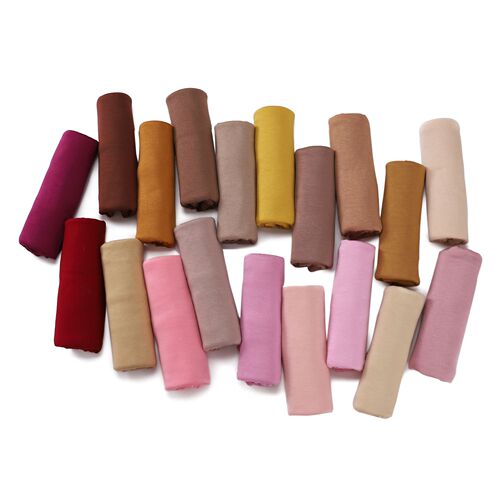 56-color solid color modal scarf small size single color sweat fabric headscarf silk-like cotton scarf Malaysia headscarf