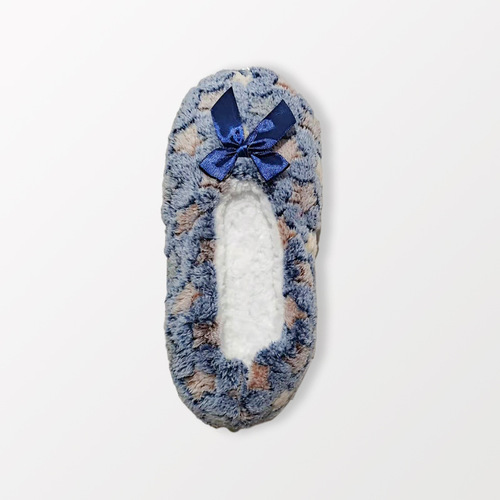 Winter floor socks for women, cotton indoor non-slip soft bottom floor shoes, adult printed home thick snow socks