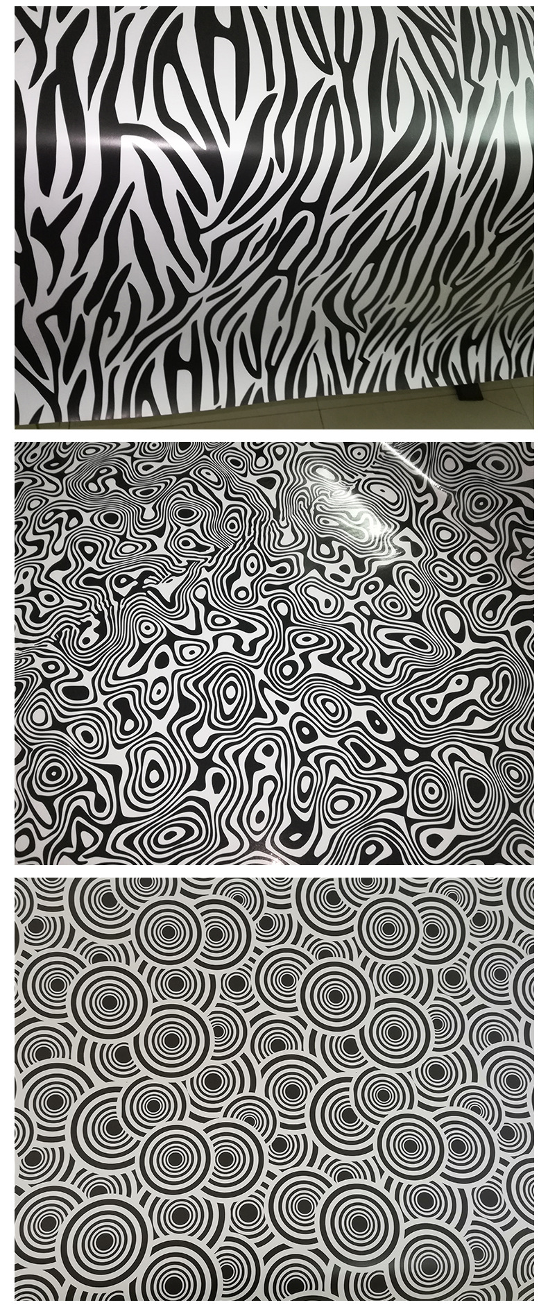 Car Black and White Camouflage Film Pvc Car Body Decorative Stickers Wear-Resistant Car Body Protective Film Small Batch Cross-Border Supply