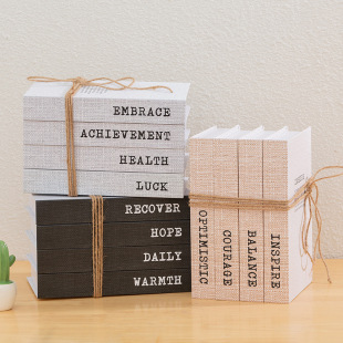 Modern Simple Scandinavian Style Fake Book Ornaments Simulation Book Photo Props Book Home Office Bookshelf Decorative Book