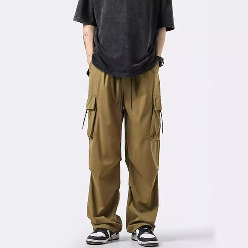 Stylish American Functional Paratrooper Work Trousers for Men - Autumn/Winter New Arrival Outdoor Sports Climbing Down Jacket Trousers Casual Long Pants