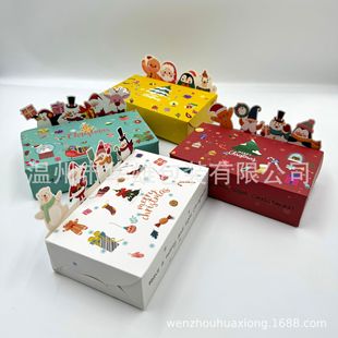 Cross-border New Christmas Party Gift Packaging Gift Box Paper Box Three-dimensional Animal Cute Candy Biscuit Folding Box