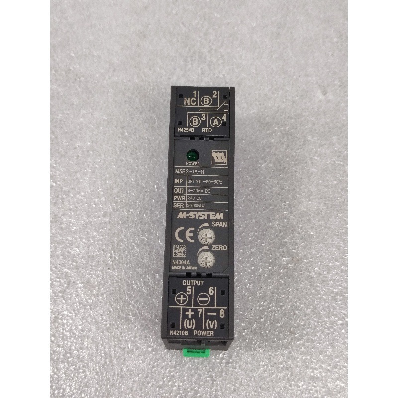 A065*M-SYSTEM/爱模 M5RS-1A-R 信号变换器温度变送器  原装