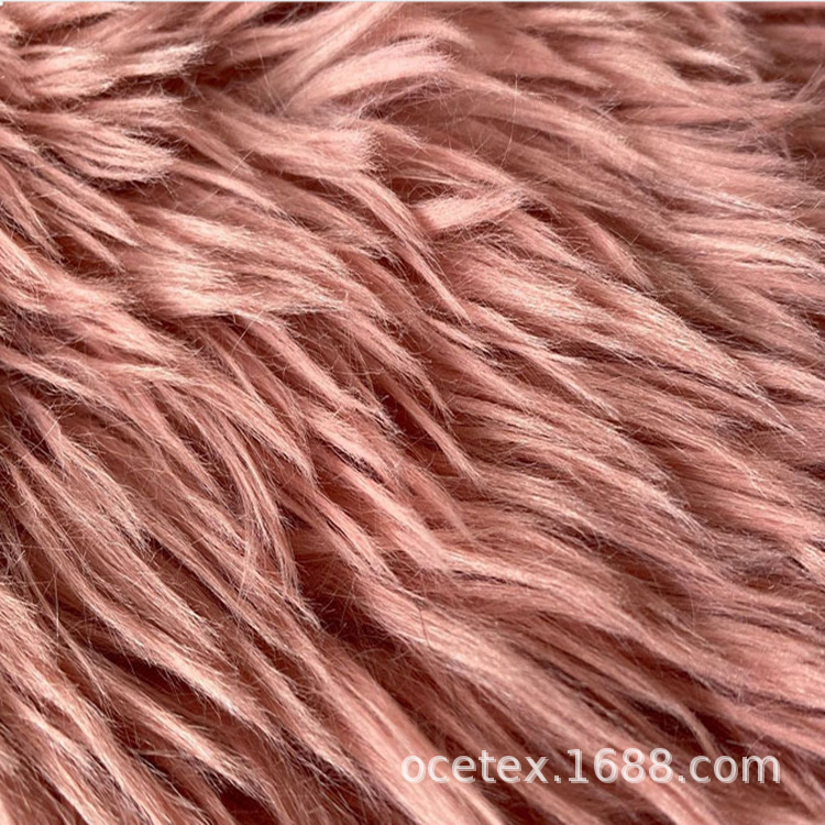 厂家供应托斯卡纳皮毛一体面料仿狐狸毛托卡皮草面料毛领围巾面料