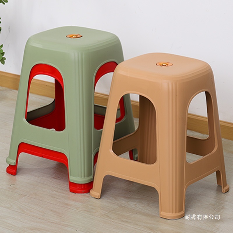 塑料凳子家用可叠放加厚板凳现代简约时尚餐厅餐桌凳久坐椅子|undefined